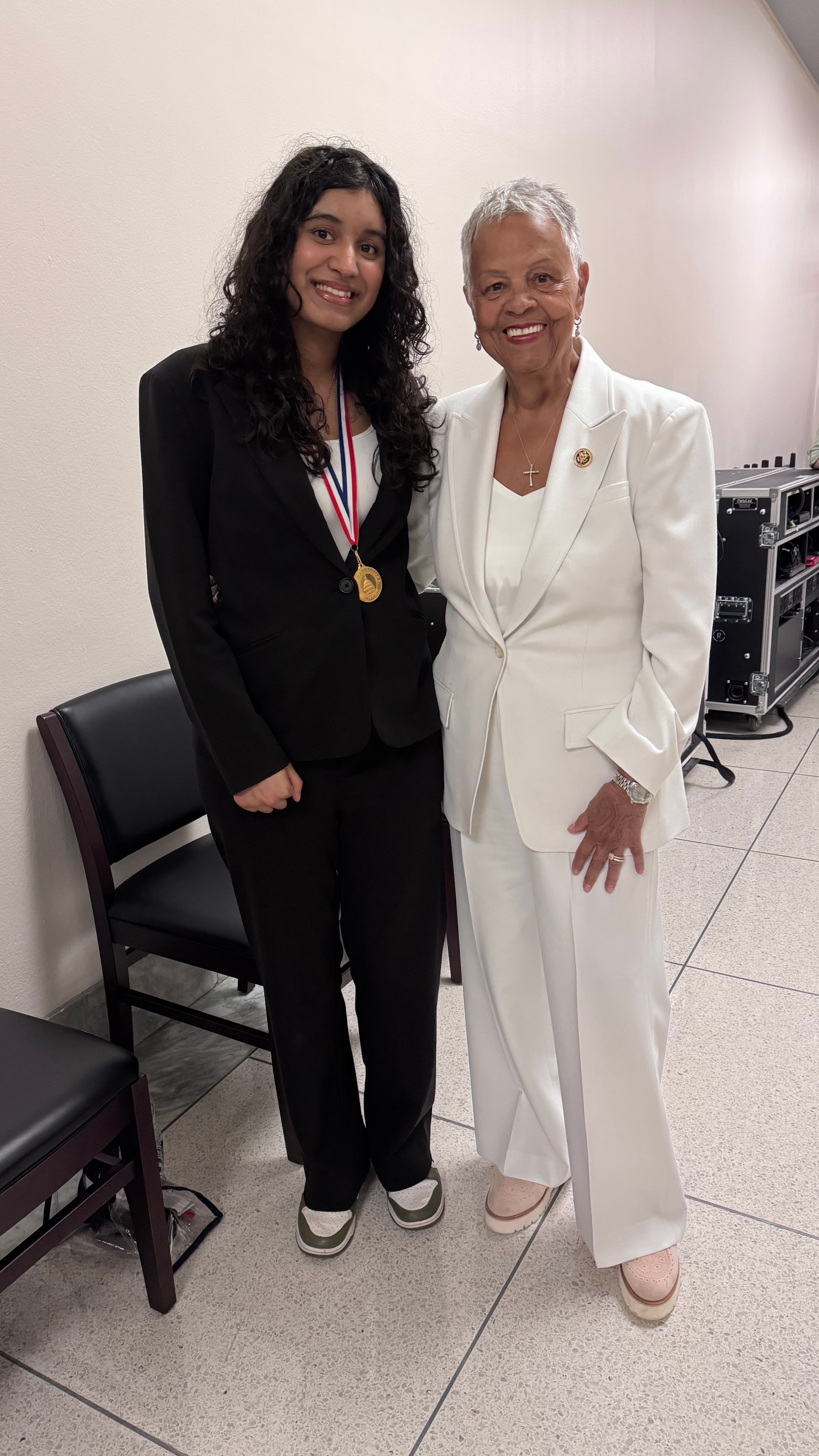 Code4Change founder with Congresswoman Bonnie Watson Coleman at Capitol Hill